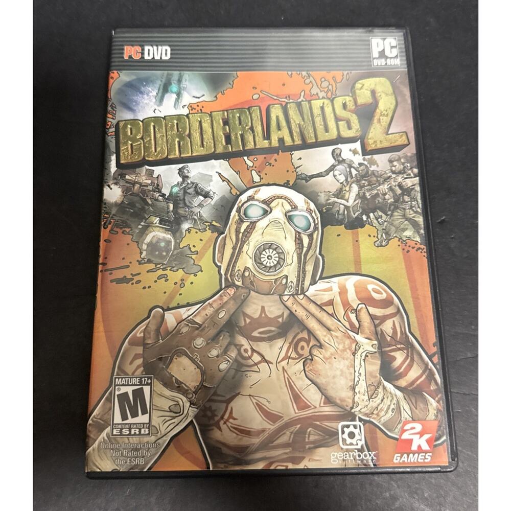 Borderlands 2 PC DVD Video Game Manual 2K Games Vault Hunter Handsome Jack